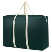 weibbin Moving Bags, Moving Supplies, Moving Boxes, College Packing Storage Boxes with Lids Alternative, Heavy Duty Totes, Extra Large, Sturdy Handles, Zipper, for Packaging